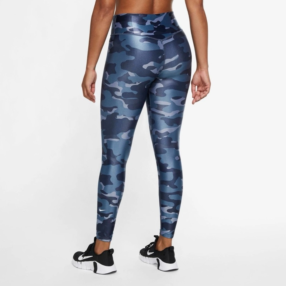 Nike Dri-FIT One Women's Mid-Rise Camo Leggings DD4559-437 Medium